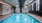 a swimming pool in a room