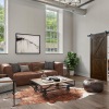 Open space living area with natural lighting